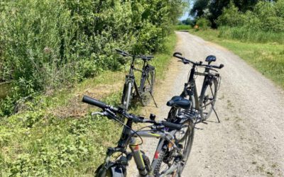 Fahrradausflug zur geplanten PV Anlage am Ismaninger Sender